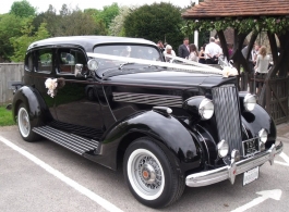 Vintage wedding car for hire in Sevenoaks